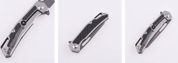 Складной карманный нож Shieldon Barraskewda D2 Blade 3Cr14 + ручка из углеродного волокна 9042S1-B