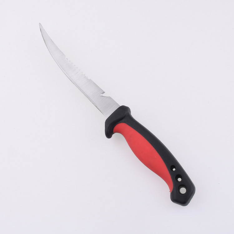 OEM Fixed Fishing Knife 3Cr13 Blade PP + TPR Handle FX-FK001