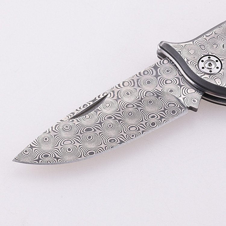 OEM Folding Pocket Knife 7Cr13MoV Blade Olive Wood Handle GC-1603D-OL