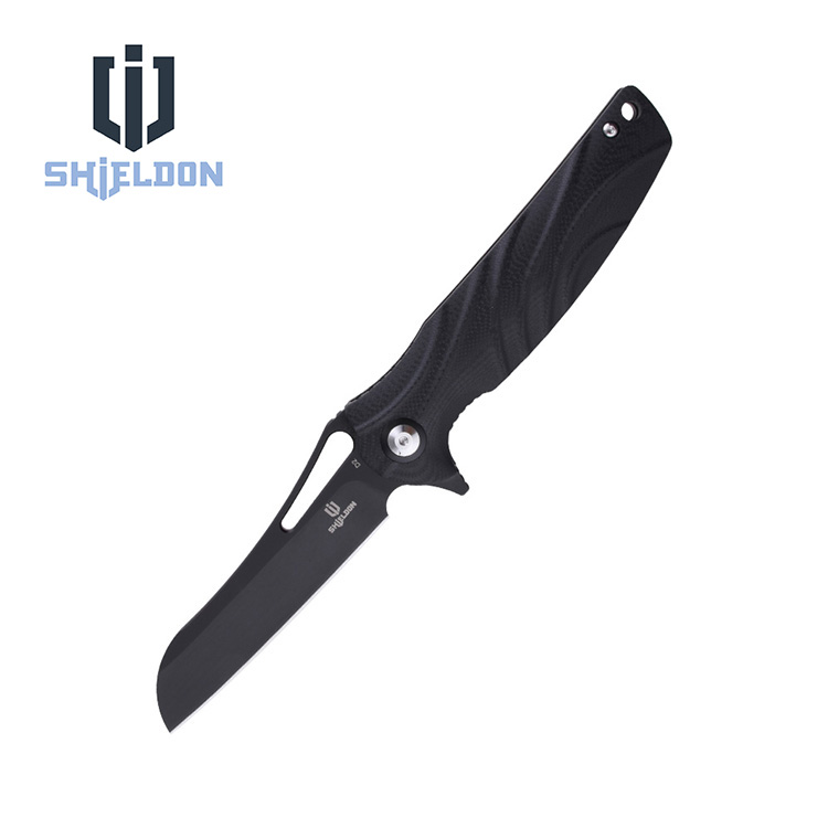 Shieldon Folding Pocket Knife Bazoucan D2 Blade G10 Handle 9050G