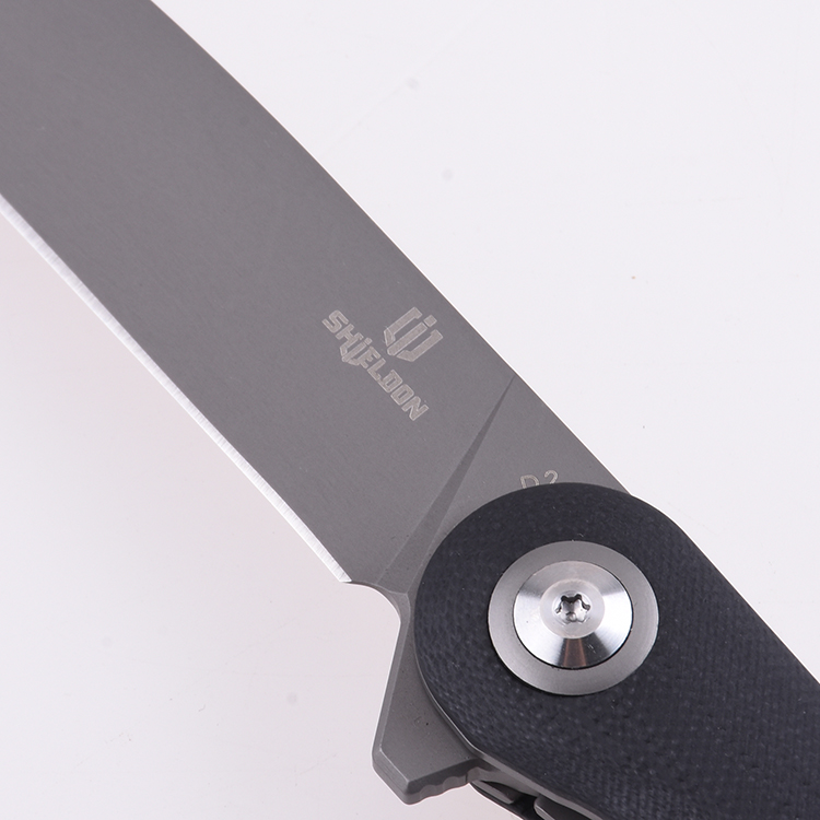 Shieldon Folding Pocket Knife Empoleon D2 Blade G10 Handle 9049G1-G