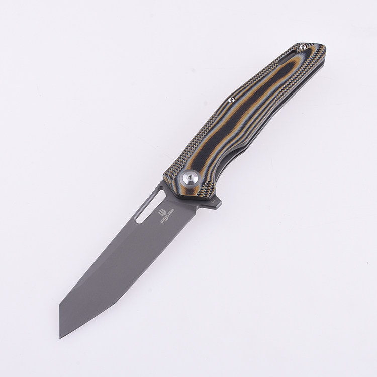 Shieldon Folding Pocket Knife Boa D2 Blade G10 Handle 9043G