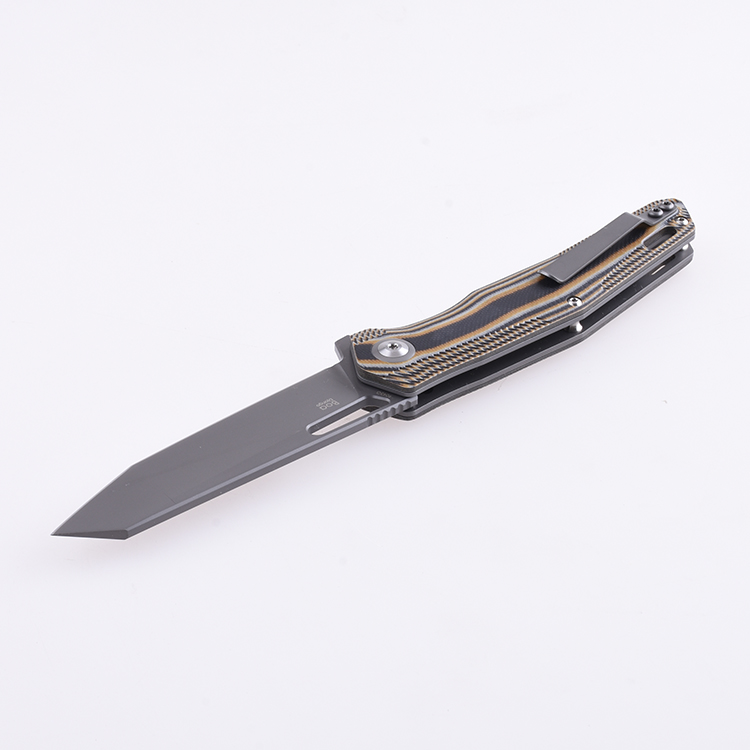 Shieldon Folding Pocket Knife Boa D2 Blade G10 Handle 9043G