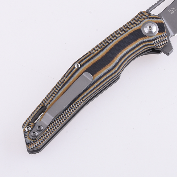 Shieldon Folding Pocket Knife Boa D2 Blade G10 Handle 9043G