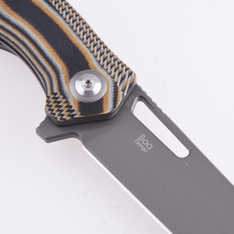 Shieldon Folding Pocket Knife Boa D2 Blade G10 Handle 9043G