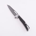 Shieldon Pisau Lipat Barraskewda D2 Pisau 3Cr14 + Pegangan Serat Karbon 9042S1-G