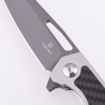 Shieldon Pisau Lipat Barraskewda D2 Pisau 3Cr14 + Pegangan Serat Karbon 9042S1-G