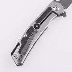 Shieldon Pisau Lipat Barraskewda D2 Pisau 3Cr14 + Pegangan Serat Karbon 9042S1-G
