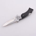 Couteau de poche pliant OEM 7Cr13MoV Lame manche en ébène GC-1603BW
