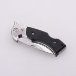 Couteau de poche pliant OEM 7Cr13MoV Lame manche en ébène GC-1603BW