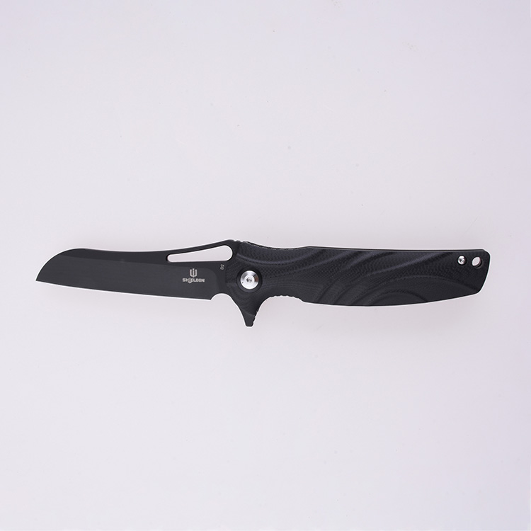 Shieldon 접이식 포켓 나이프 Bazoucan D2 블레이드 G10 핸들 9050G