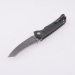 Shieldon Folding Pocket Knife Tortank 9Cr18Mov 67-Layer Damascus Steel Blade G10 + Carbon Fiber Handle 7091D