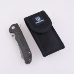 Shieldon Folding Pocket Knife Tortank 9Cr18Mov 67-Layer Damascus Steel Blade G10 + Carbon Fiber Handle 7091D