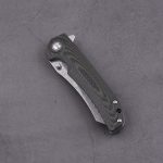 Shieldon Folding Pocket Knife Tortank 9Cr18Mov 67-Layer Damascus Steel Blade G10 + Carbon Fiber Handle 7091D