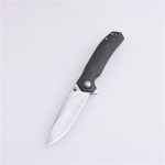 Shieldon Pisau Lipat 9Cr18Mov 67-Lapisan Baja Damaskus Pisau G10 + Pegangan Serat Karbon 7092D