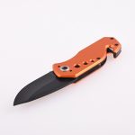 OEM Folding Pocket Knife 2Cr13 Blade Aluminum Handle SS-0802(orange)
