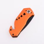 OEM Folding Pocket Knife 2Cr13 Blade Aluminum Handle SS-0802(orange)