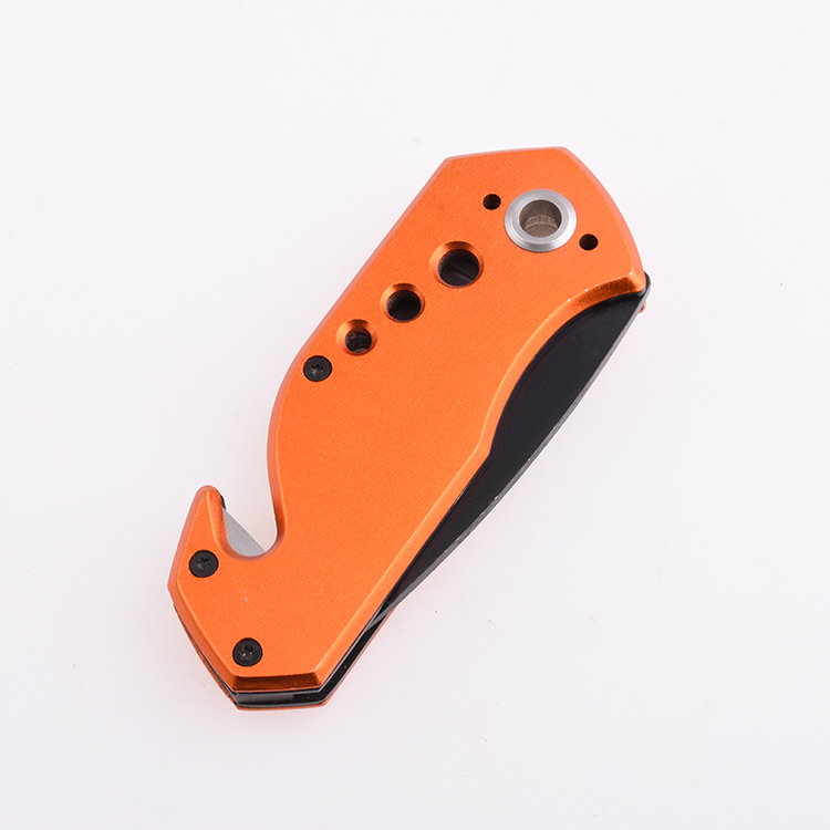 OEM Folding Pocket Knife 2Cr13 Blade Aluminum Handle SS-0802(orange)