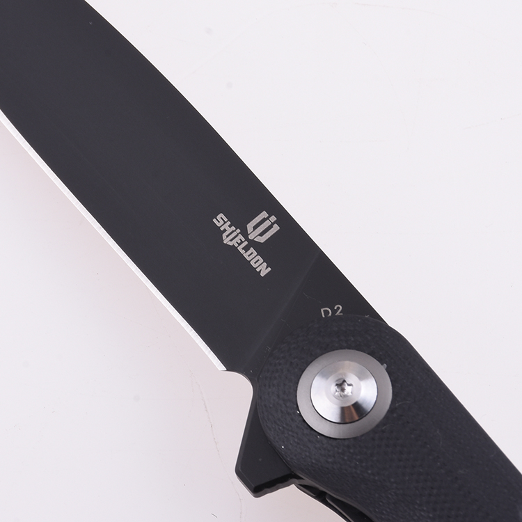 Coltello tascabile pieghevole Shieldon Empoleon D2 Lama G10 Manico 9049G1-B