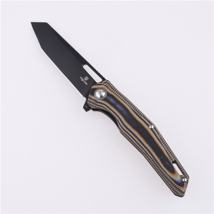 Shieldon Folding Pocket Knife Boa D2 Blade G10 Handle 9043G1