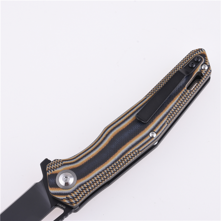 Shieldon Folding Pocket Knife Boa D2 Blade G10 Handle 9043G1