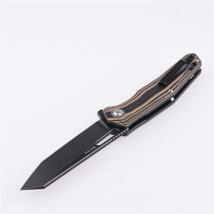 Shieldon Folding Pocket Knife Boa D2 Blade G10 Handle 9043G1-S