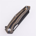 Shieldon Folding Pocket Knife Boa D2 Blade G10 Handle 9043G1-S