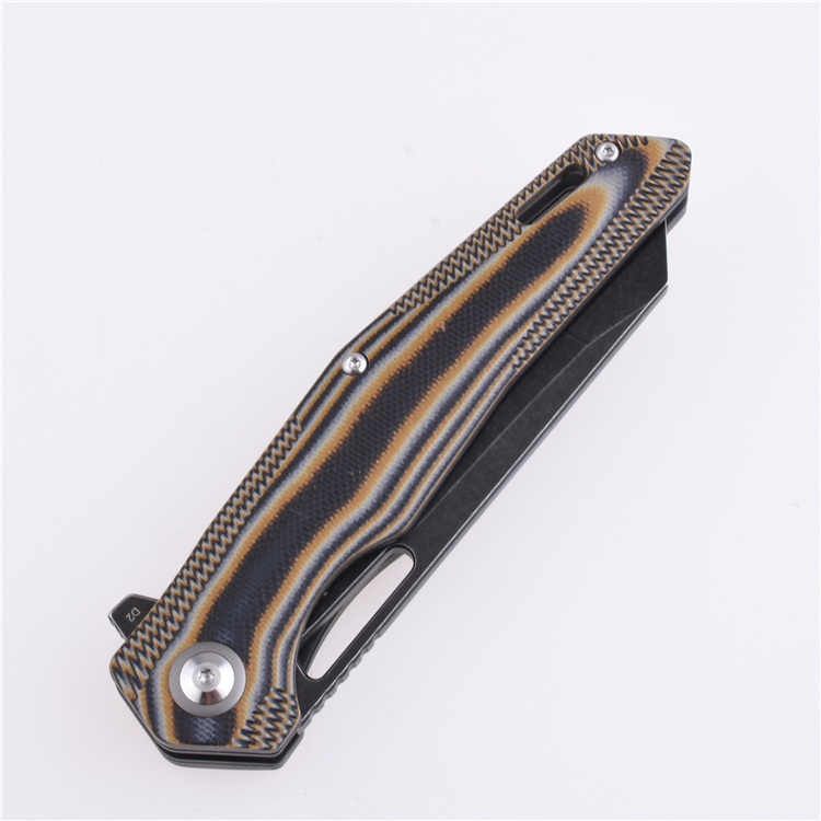 Shieldon Folding Pocket Knife Boa D2 Blade G10 Handle 9043G1-S