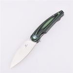 Coltello tascabile pieghevole Shieldon Bulbasaur Sandvik 14C28N Lama G10 Manico 9061G-N