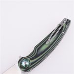 Coltello tascabile pieghevole Shieldon Bulbasaur Sandvik 14C28N Lama G10 Manico 9061G-N