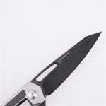 Shieldon Couteau de Poche Pliant Barraskewda D2 Lame 3Cr14 + Manche en Fibre de Carbone 9042S1-S