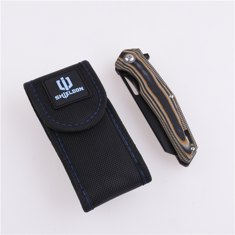 Shieldon Folding Pocket Knife Boa D2 Blade G10 Handle 9043G1