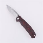 Shieldon Folding Pocket Knife 9Cr18Mov 67-Layer Damascus Steel Blade G10 + Carbon Fiber Handle 7092D1