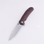 Shieldon Folding Pocket Knife 9Cr18Mov 67-Layer Damascus Steel Blade G10 + Carbon Fiber Handle 7092D1