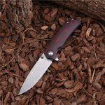 Shieldon Folding Pocket Knife 9Cr18Mov 67-Layer Damascus Steel Blade G10 + Carbon Fiber Handle 7092D1