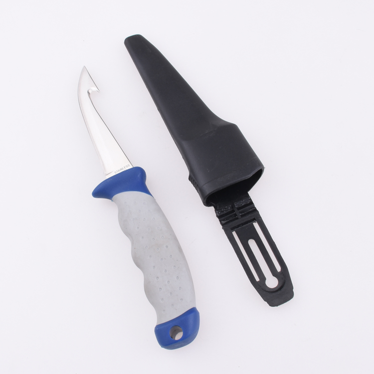 OEM Fixed Fishing Knife 3Cr13 Blade TPR +PP Handle ZY-FK180