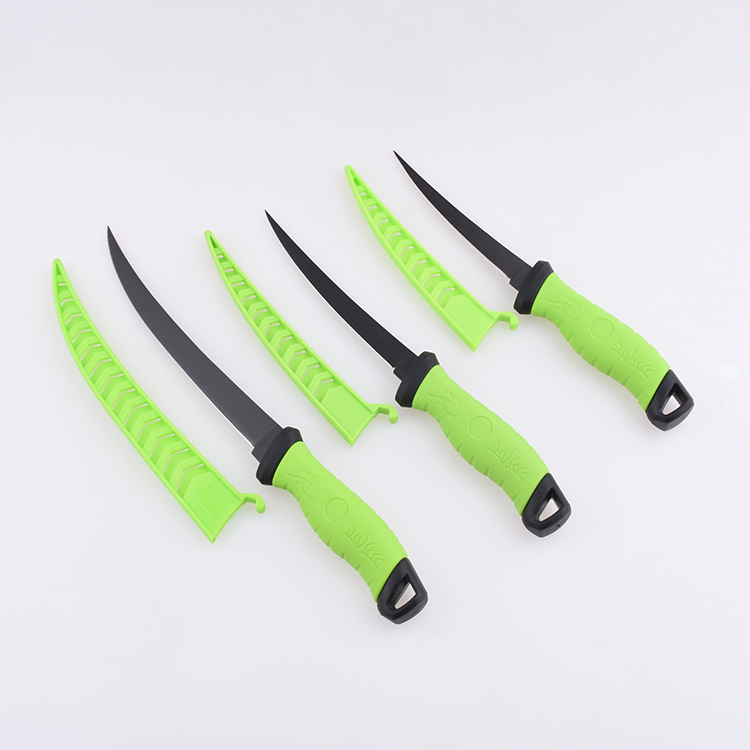 OEM Fixed Fishing Knife 3Cr13 Blade PP + TPR Handle FX-FK106