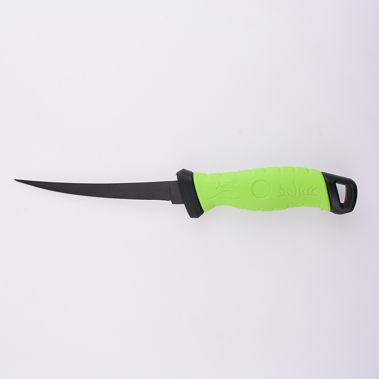 OEM Fixed Fishing Knife 3Cr13 Blade PP + TPR Handle FX-FK106