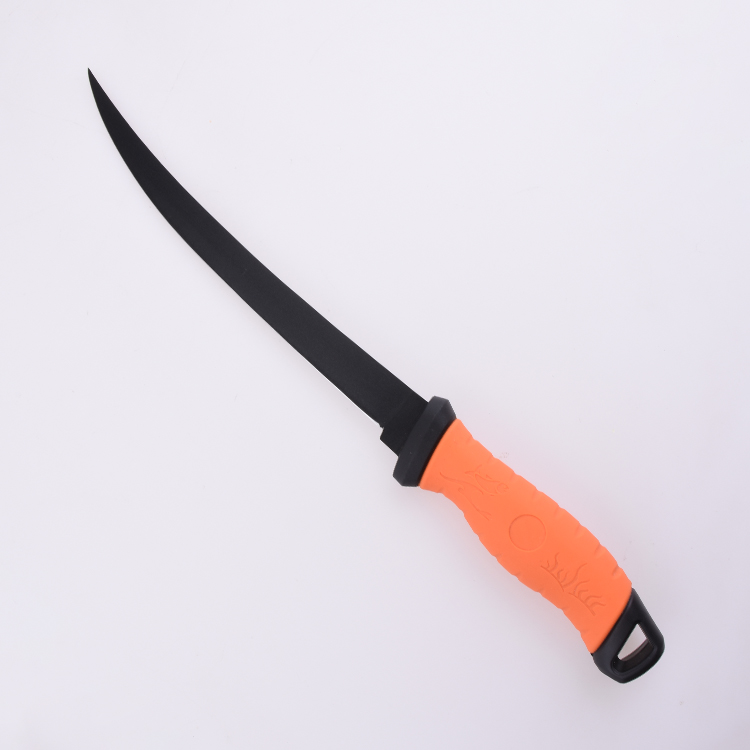 Cuchillo de pesca fijo OEM Hoja 3Cr13 PP + Mango TPR FX-FK009