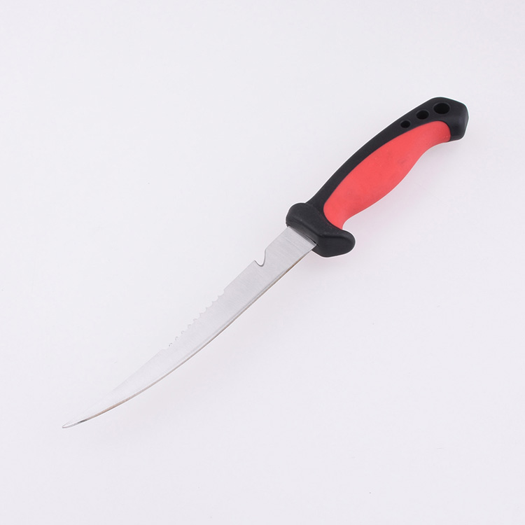 OEM Fixed Fishing Knife 3Cr13 Blade PP + TPR Handle FX-FK001