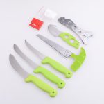 Fixed blades ZY-FKS12-2 fishing knife set 7 in 1 case kit s03
