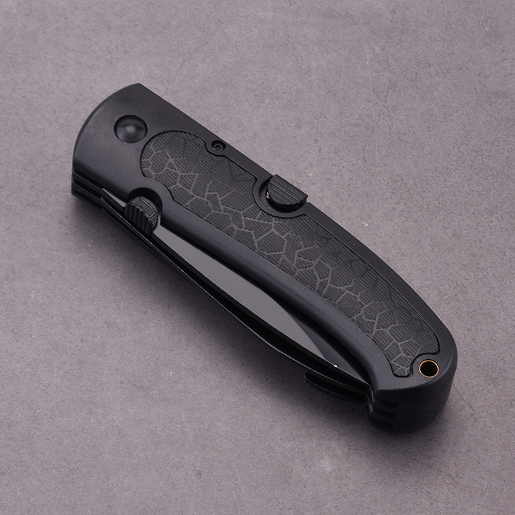 Folding knife 3 blades in 1 outdoor cutter saw gut hook JLD-C383 s01