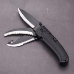 Folding knife 3 blades in 1 outdoor cutter saw gut hook JLD-C383 s02