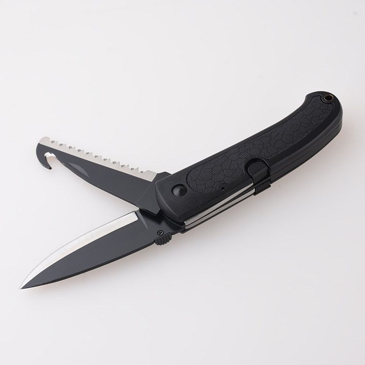 Multi-purposes na natitiklop na kutsilyo sa 1 lock blade JLD-C-282 s03