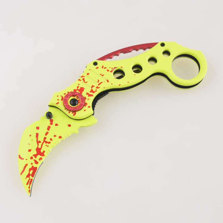 Folding knives FR-0501 Hawkbill blade neck knife 3D printing s02