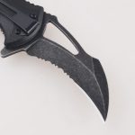 Couteaux pliants FR-0502 Col Hawkbill lame semi-dentelée s07