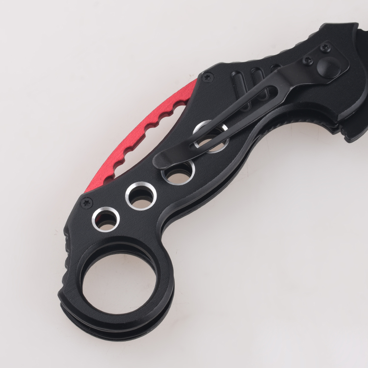 Folding knives FR-0503 Hawkbill neck knife pivot color ring s06