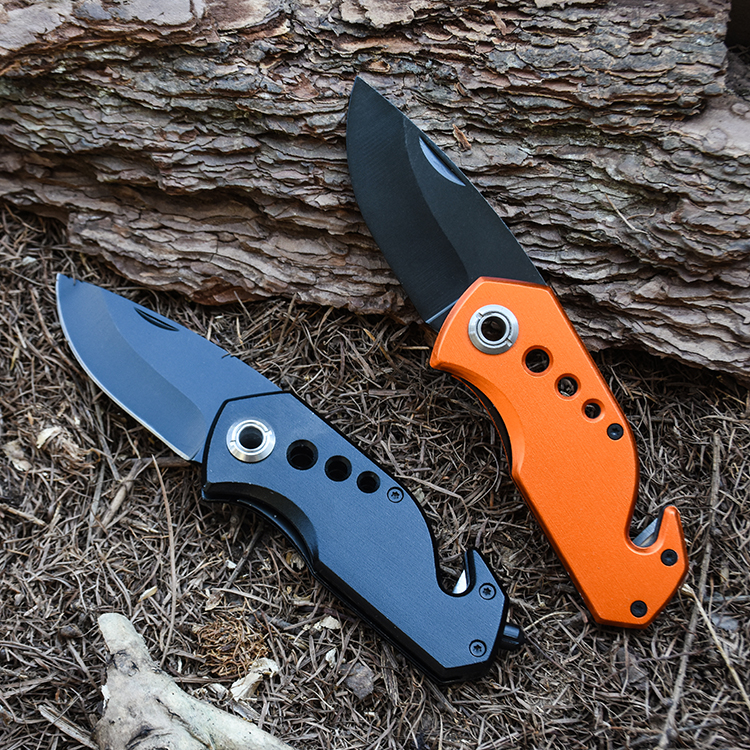 Folding knives belt cutter glass breaker survival JLD-801(O) s13
