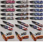 Folding knives belt cutter glass breaker survival JLD-801(O) s14