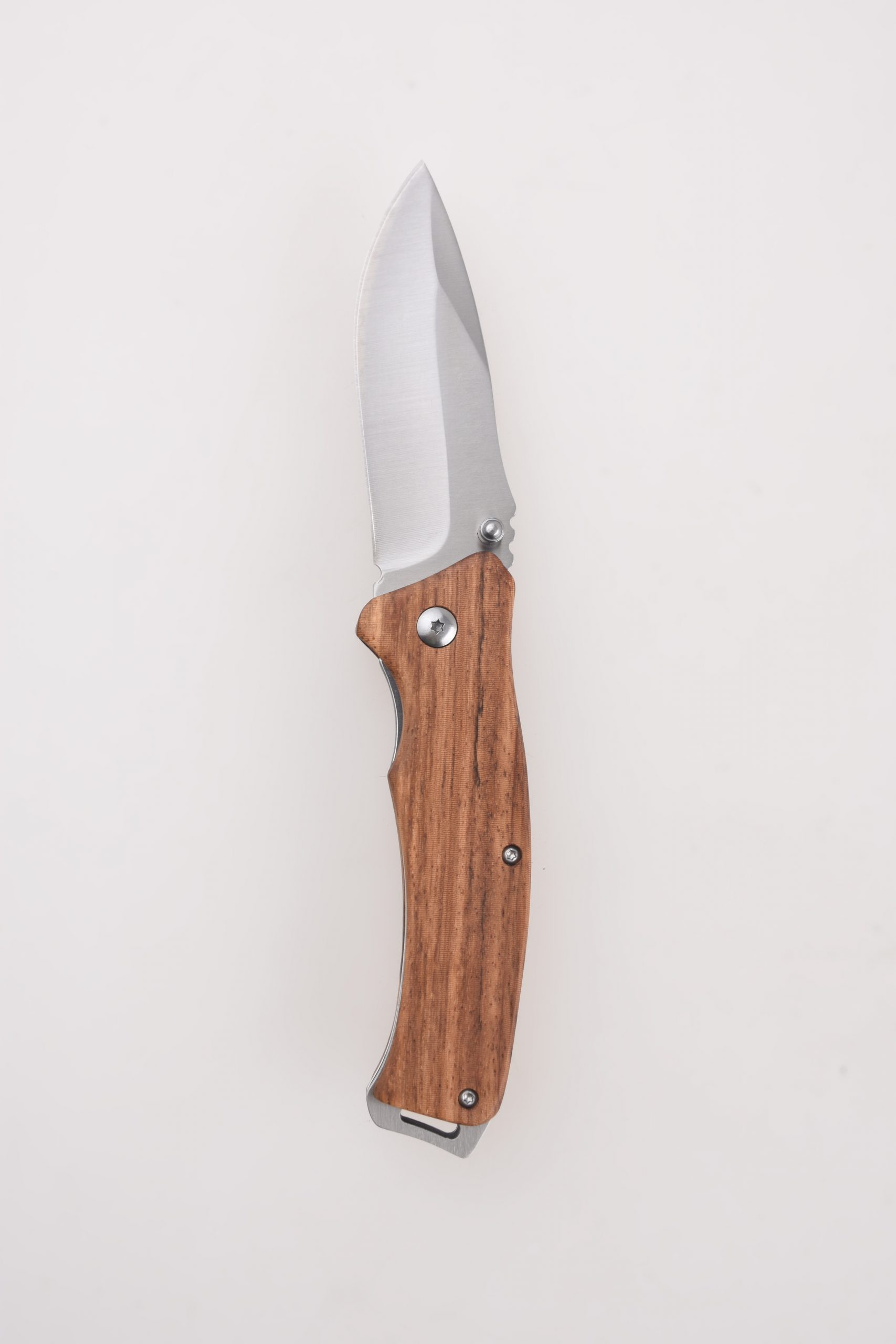 Folding knives classical wooden handle satin blade FR-0513 s08
